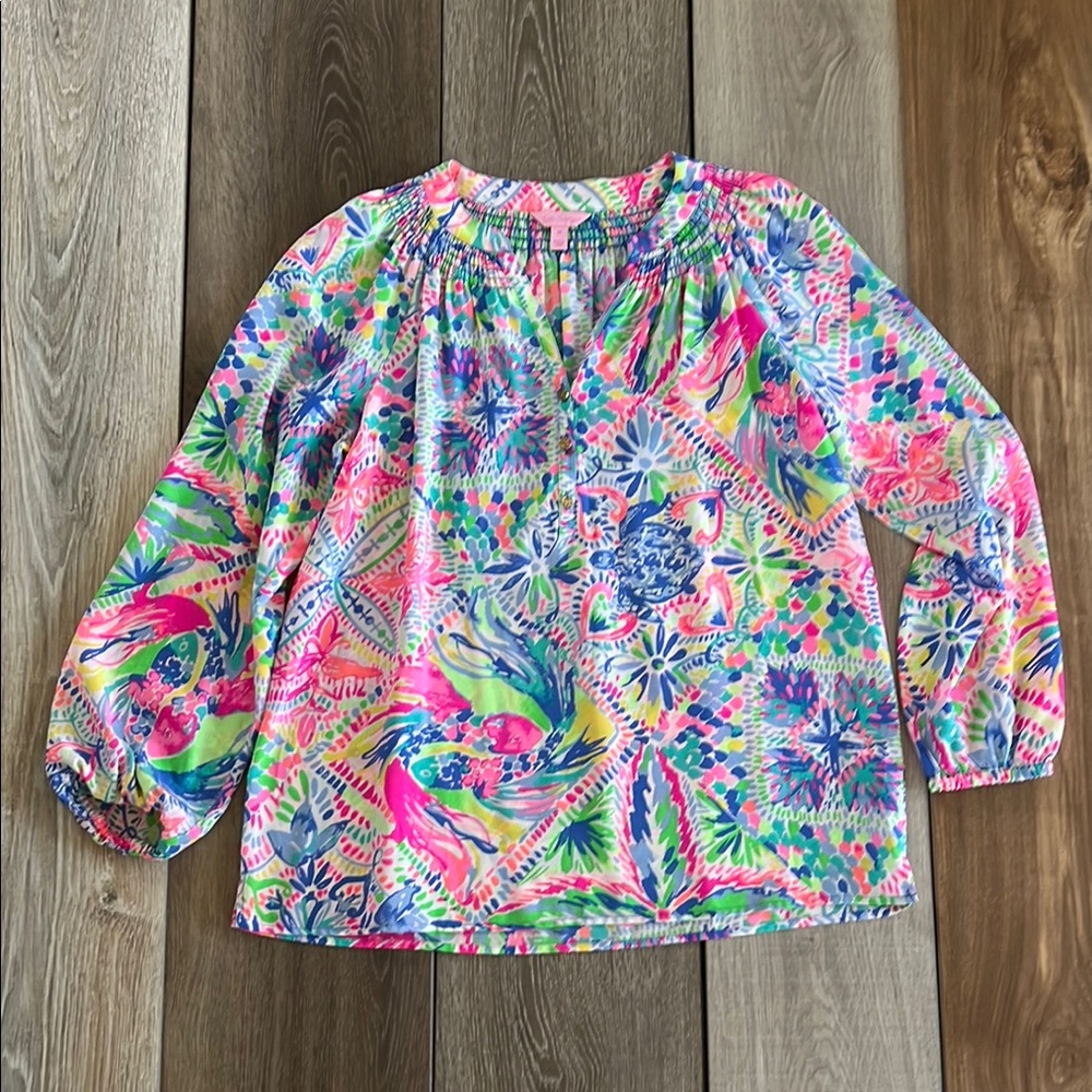 Lilly Pulitzer Colorful Printed Top